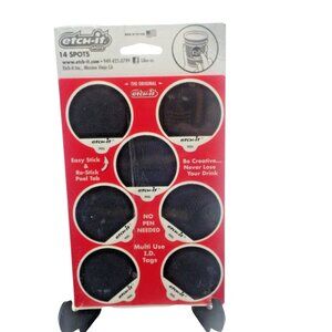 Etch it Disposable Red Solo Cups Glass Markers Birthday Party BBQ 14 spots